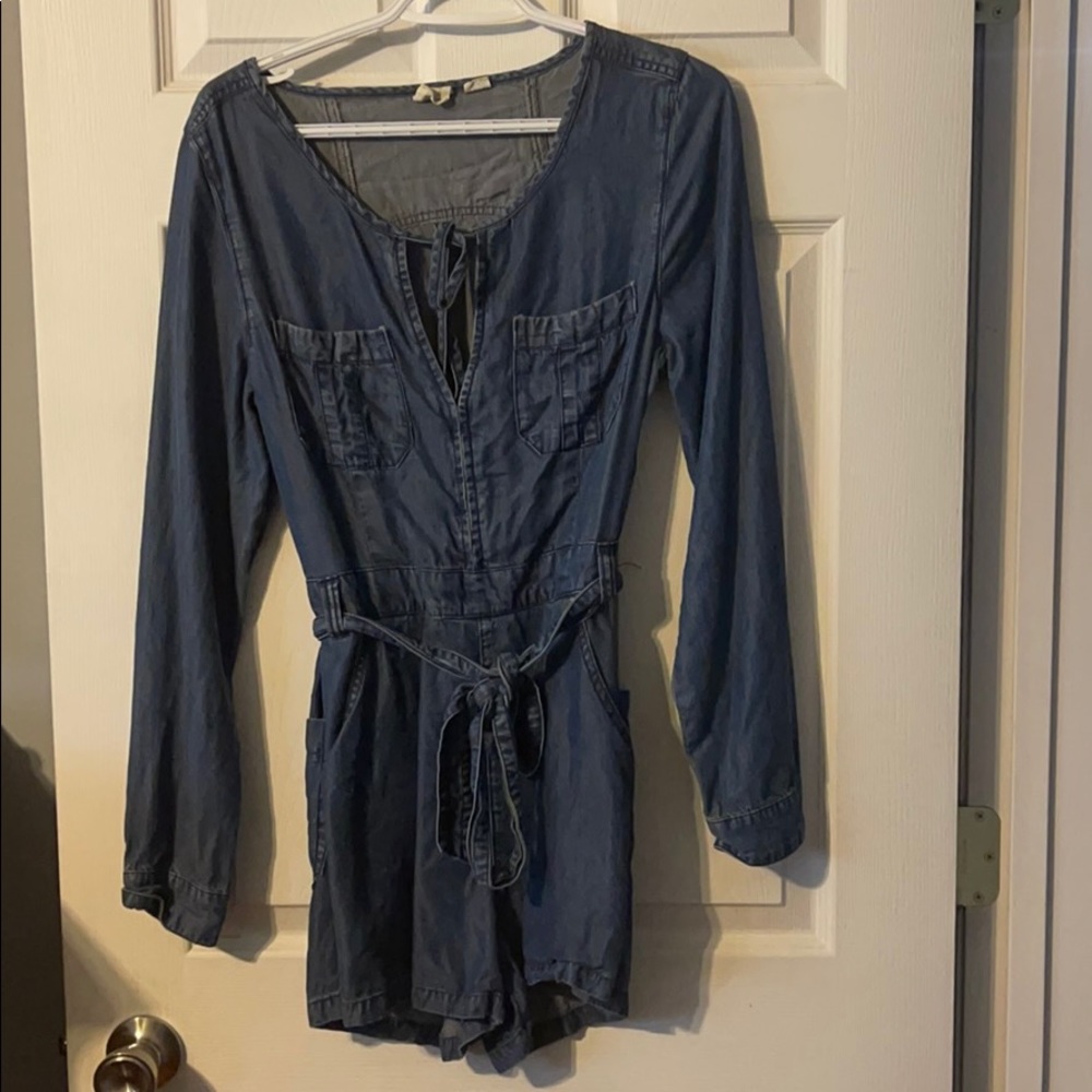 Denim romper